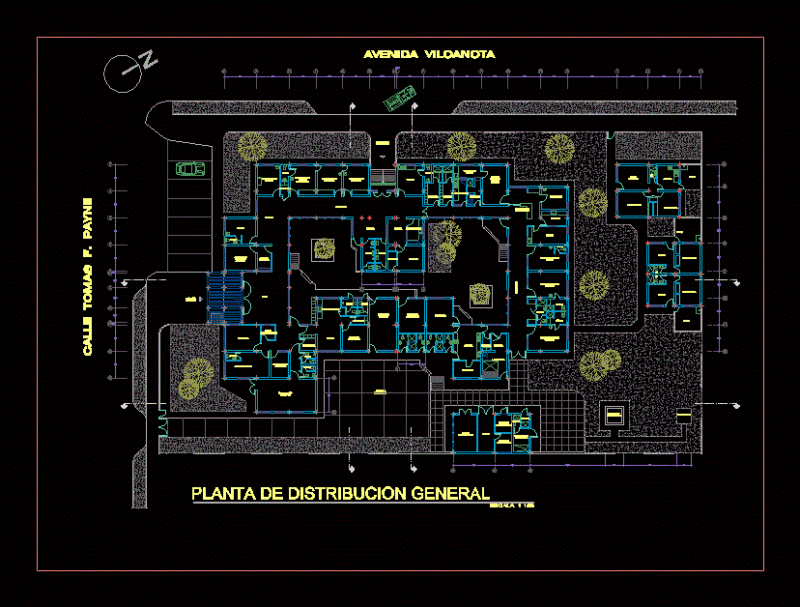 Calca Health Center DWG Block for AutoCAD