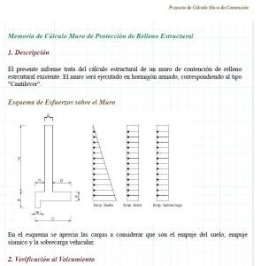 Calculation Memory Retaining Wall PDF (Document)