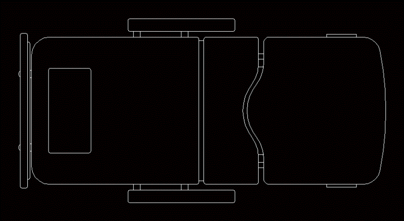 Stretcher 2D DWG Block for AutoCAD