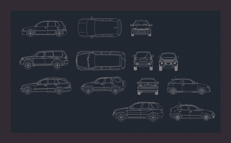 Car 2D DWG Detail for AutoCAD