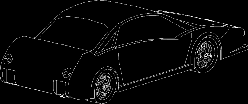 Car DWG Block for AutoCAD