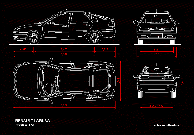 Car 2D DWG Model For AutoCAD Designs CAD
