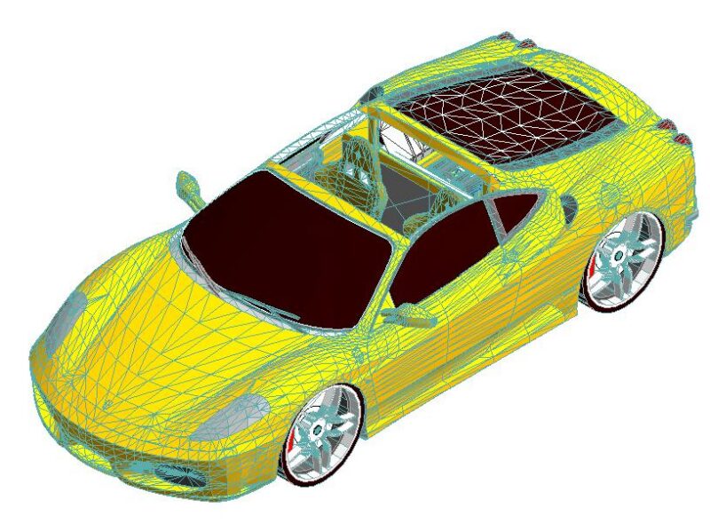 Car 3D DWG Model for AutoCAD