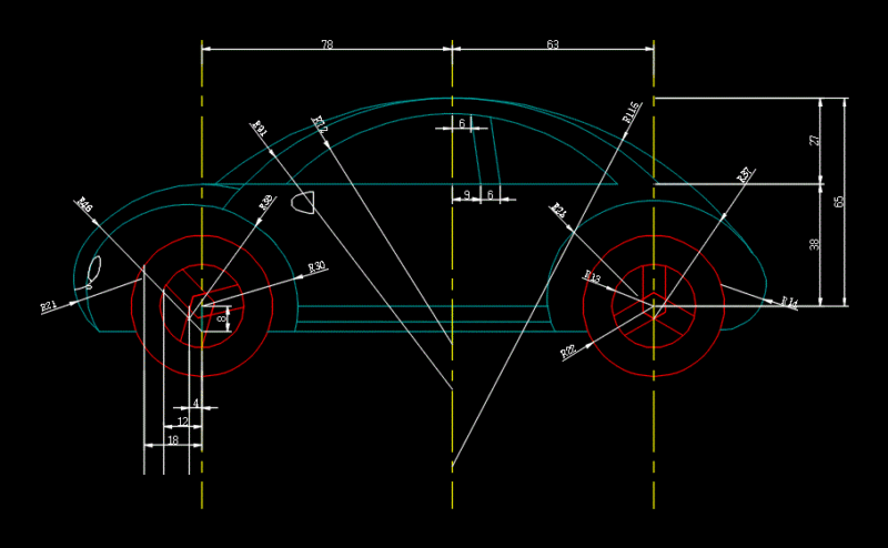 Car DWG Block for AutoCAD