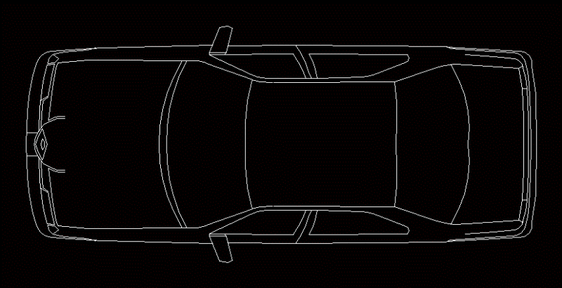 Car 2D DWG Model for AutoCAD