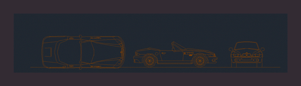 Car Bmw DWG Block for AutoCAD