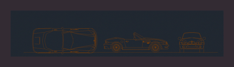 Car Bmw DWG Block for AutoCAD