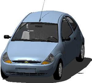 Car Ford Ka Limited Series DWG Block for AutoCAD