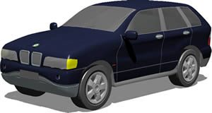 Car 3D DWG Model for AutoCAD