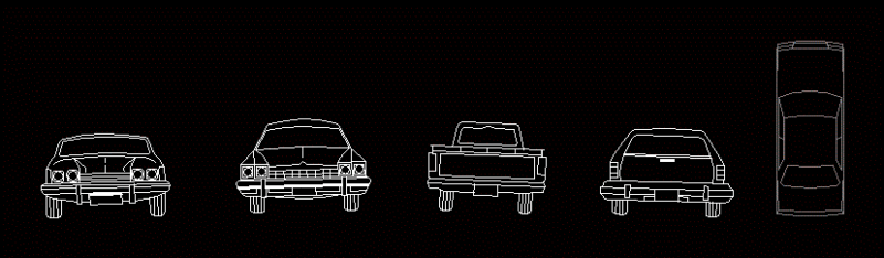 Cars 2D DWG Block for AutoCAD