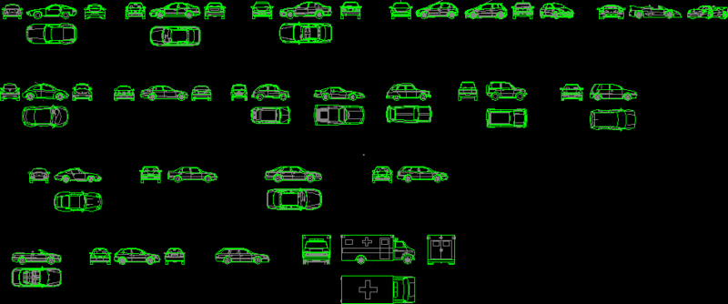 Cars DWG Plan for AutoCAD