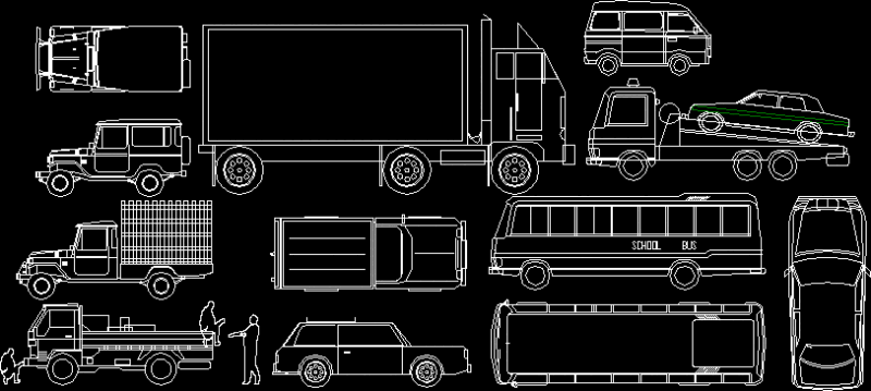 Cars 2D DWG Full Project for AutoCAD