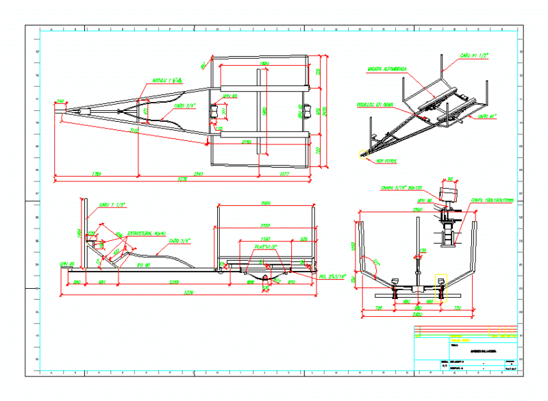 Cart Boat Boat 3D DWG Model for AutoCAD