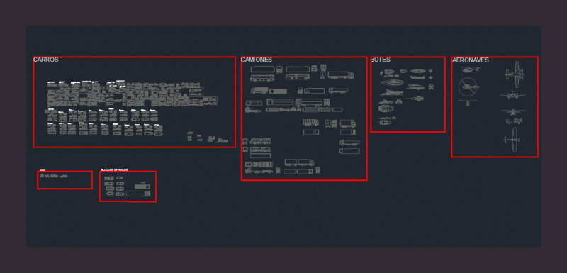 Carts DWG Block for AutoCAD
