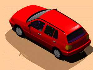 Car Vw Golf DWG Model for AutoCAD