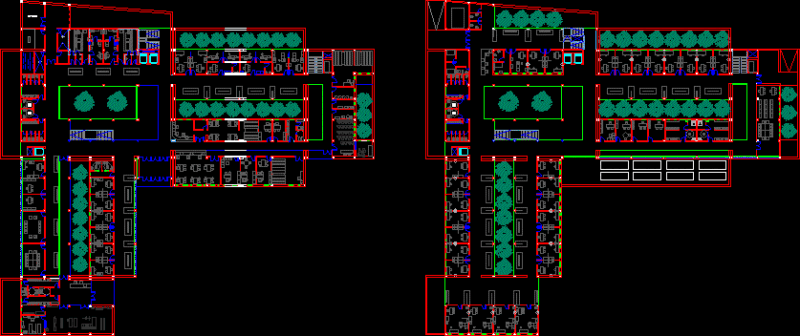 Center Of Health – Plants DWG Full Project for AutoCAD