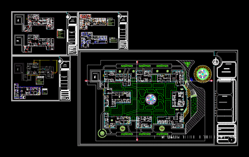 Center Oncologico DWG Block for AutoCAD