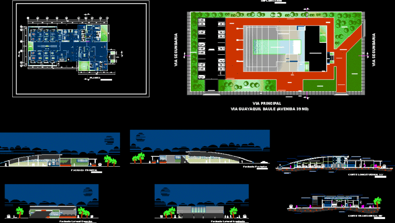 Centro De Salud DWG Block for AutoCAD