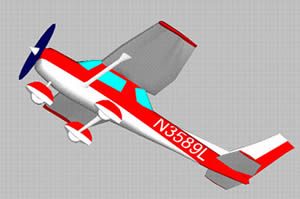 Cessna Airplane DWG Plan for AutoCAD