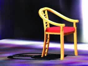 Wooden Chair 3D DWG Model for AutoCAD