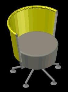 Chair Circus 3D DWG Model for AutoCAD
