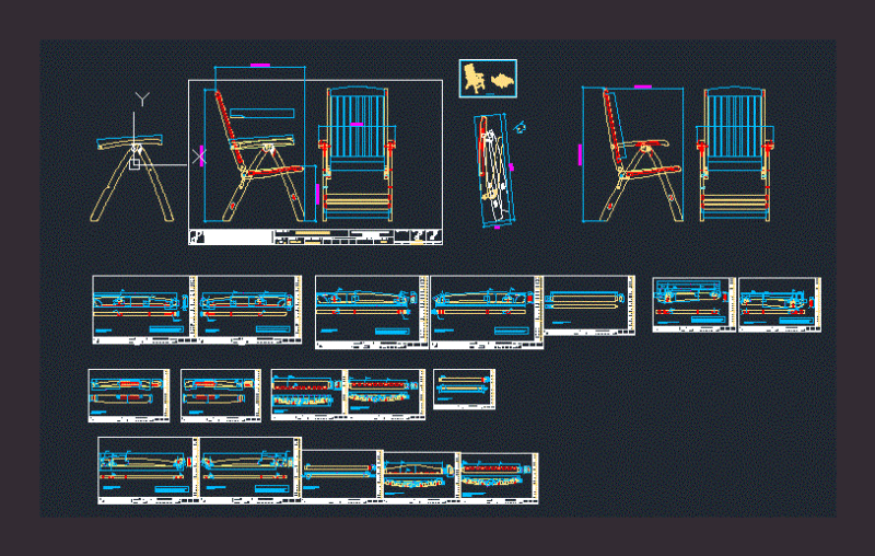 Chair DWG Detail for AutoCAD