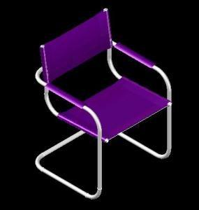 Chais 3D DWG Model for AutoCAD