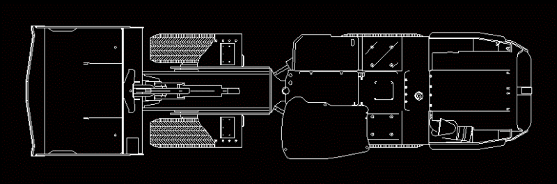Charger Scooptram DWG Plan for AutoCAD