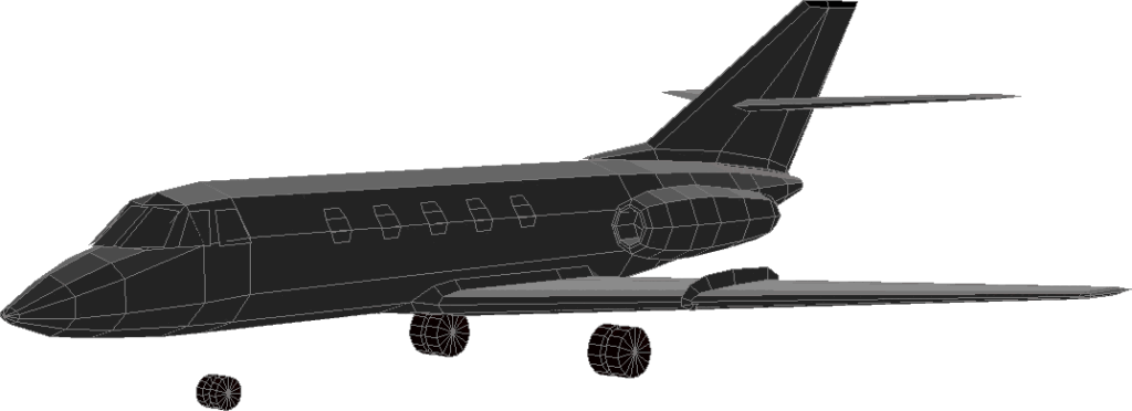Charter Aircraft 3D DWG Model for AutoCAD