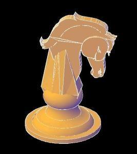 Chessman DWG Block for AutoCAD