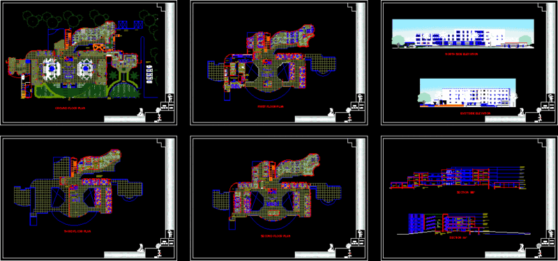Child Care Hospital DWG Plan for AutoCAD