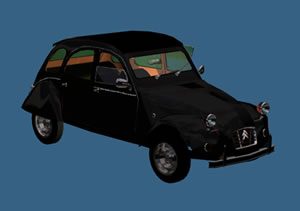 Citroen 3D 3DS Model for 3D Studio Max