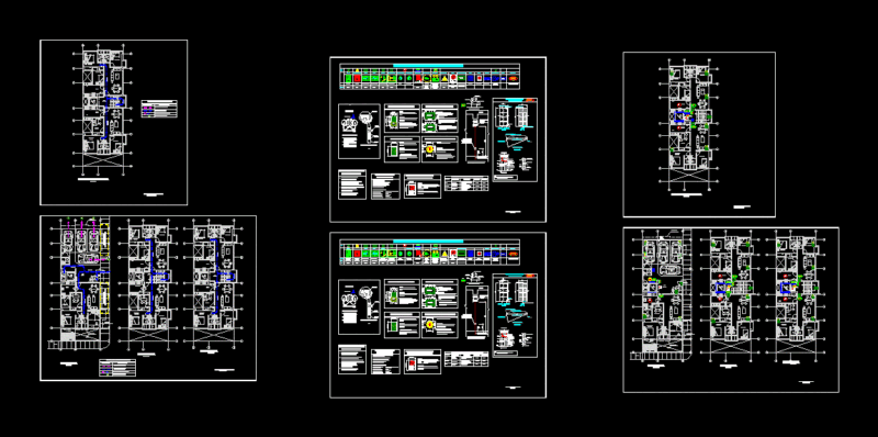 Civil Defense – Plane Evacuation Routes – Plans For Flat Signage DWG Plan for AutoCAD