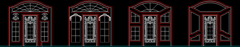 Classic Doors DWG Block for AutoCAD