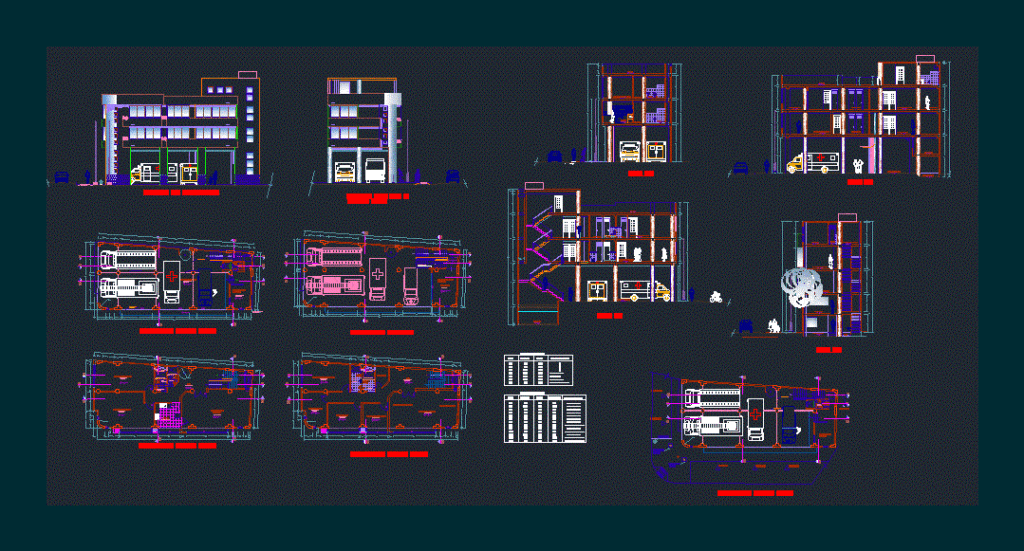 Clinic DWG Block for AutoCAD