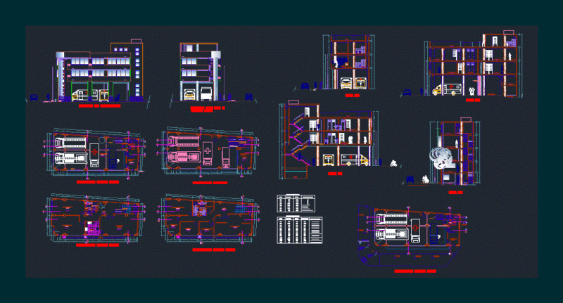 Clinic DWG Block for AutoCAD