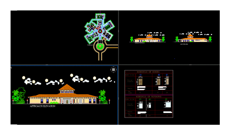 Clinic With 50 Beds DWG Block for AutoCAD