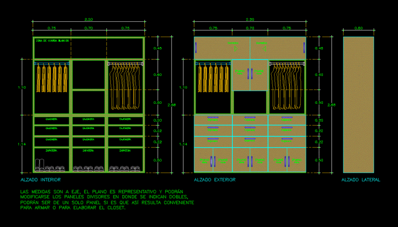 Closet DWG Block for AutoCAD