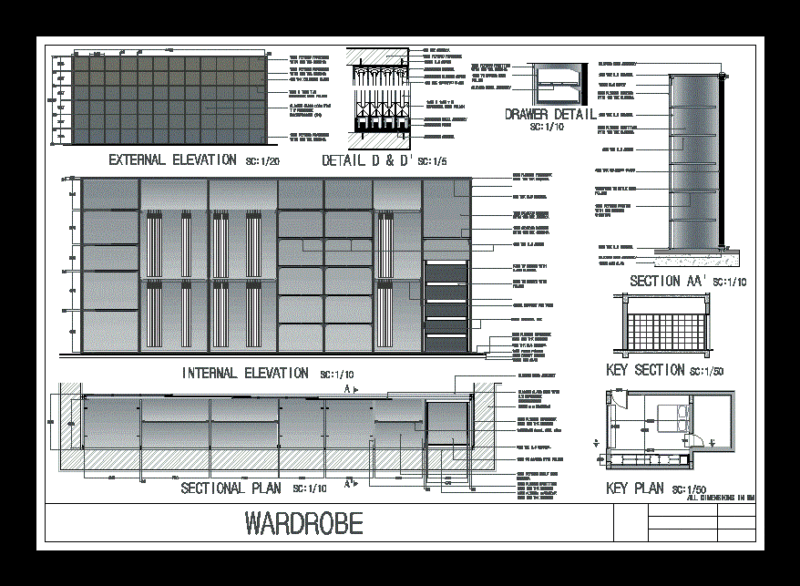 Closet DWG Detail for AutoCAD