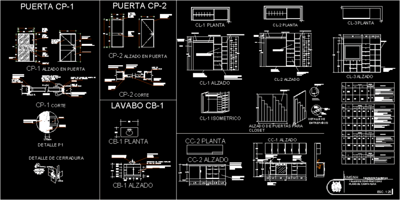 Closet Details DWG Detail for AutoCAD