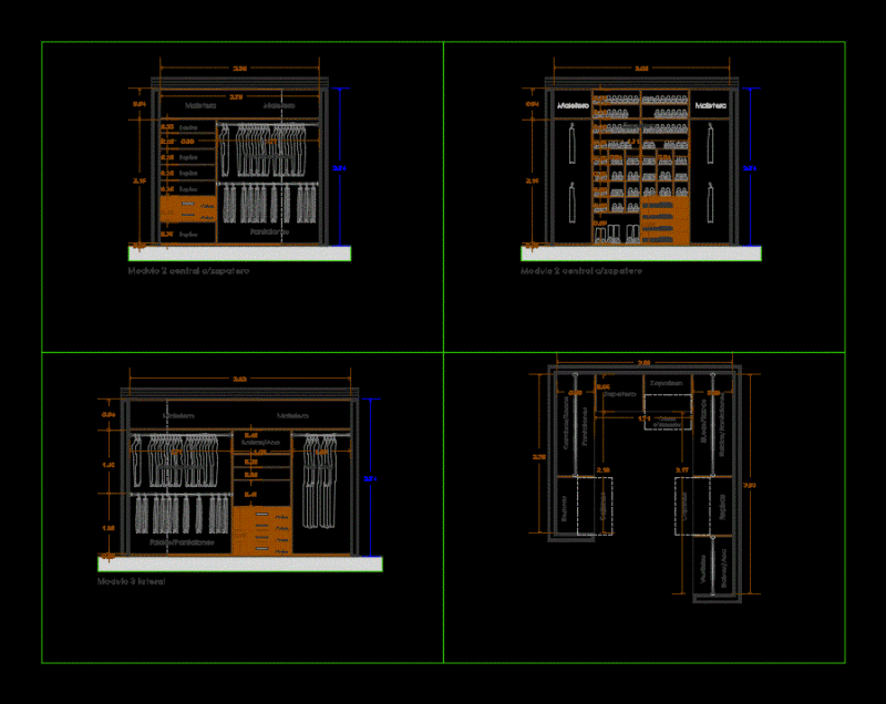 Closet – Closet Bath DWG Section for AutoCAD