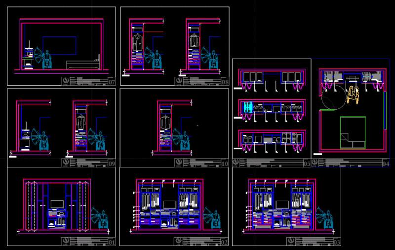 Closet Designed For Wheelchair Access DWG Full Project for AutoCAD