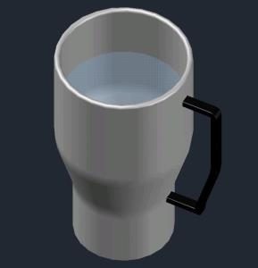 Coffee Mug DWG Block for AutoCAD