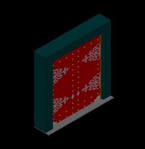 Colonial Door 3D DWG Model for AutoCAD