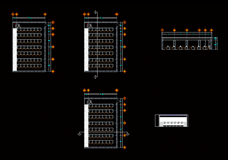 Computer Classroom DWG Block for AutoCAD