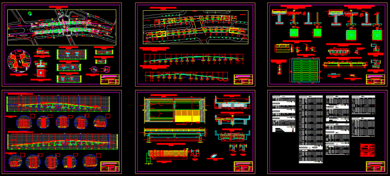 Concrete Bridge DWG Section for AutoCAD