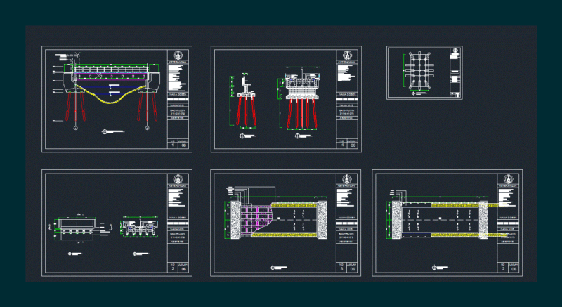 Concrete Bridge DWG Block for AutoCAD