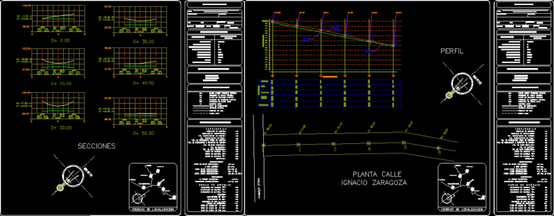 Concrete Street Paving Project, Specifications–Mexico DWG Full Project for AutoCAD
