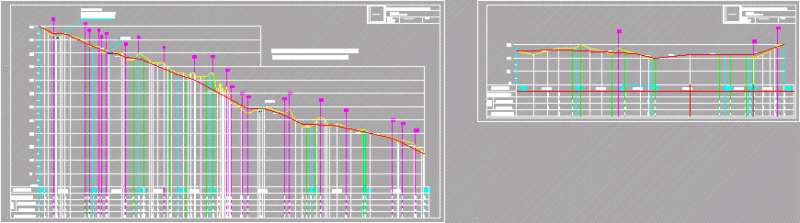Condor Copina Mountain Highway, Longitudinal Profile, Cordoba, Argentina DWG Block for AutoCAD