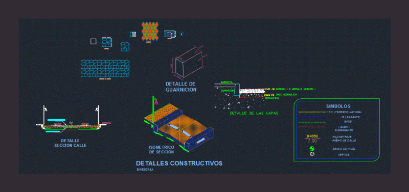 Construction Of Pavements With Paver DWG Block for AutoCAD